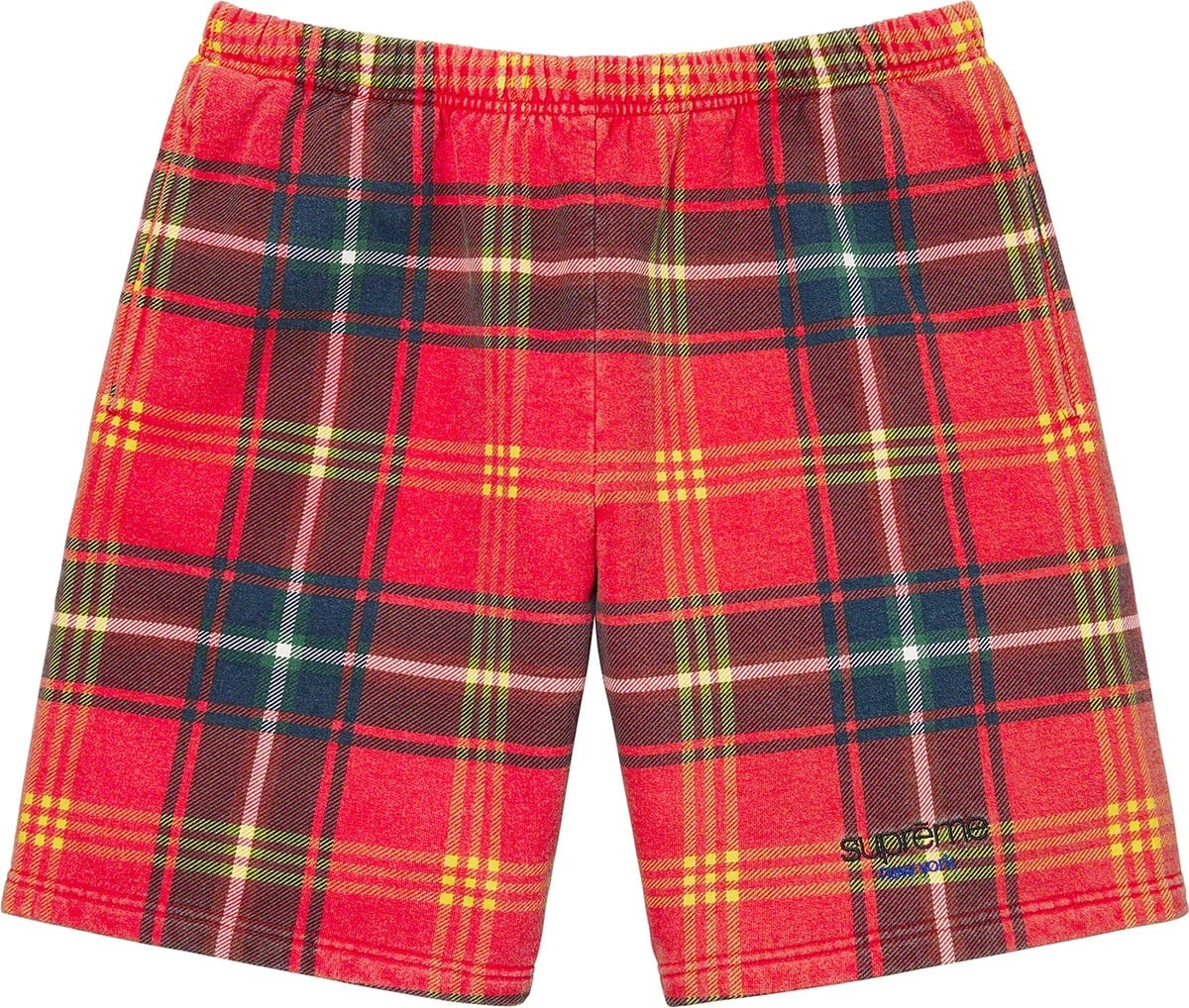 Plaid Sweatshort view 4